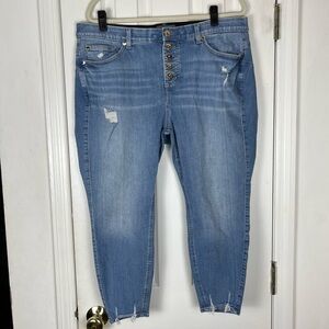 Torrid Premium Stretch Distressed Denim Bombshell Skinny Jeans